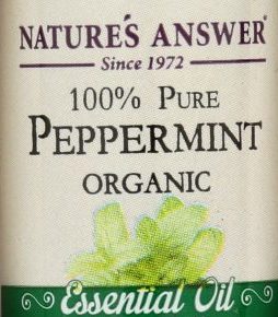 NATURE’S ANSWER: Organic Essential Oil 100% Pure Peppermint, 0.5 oz